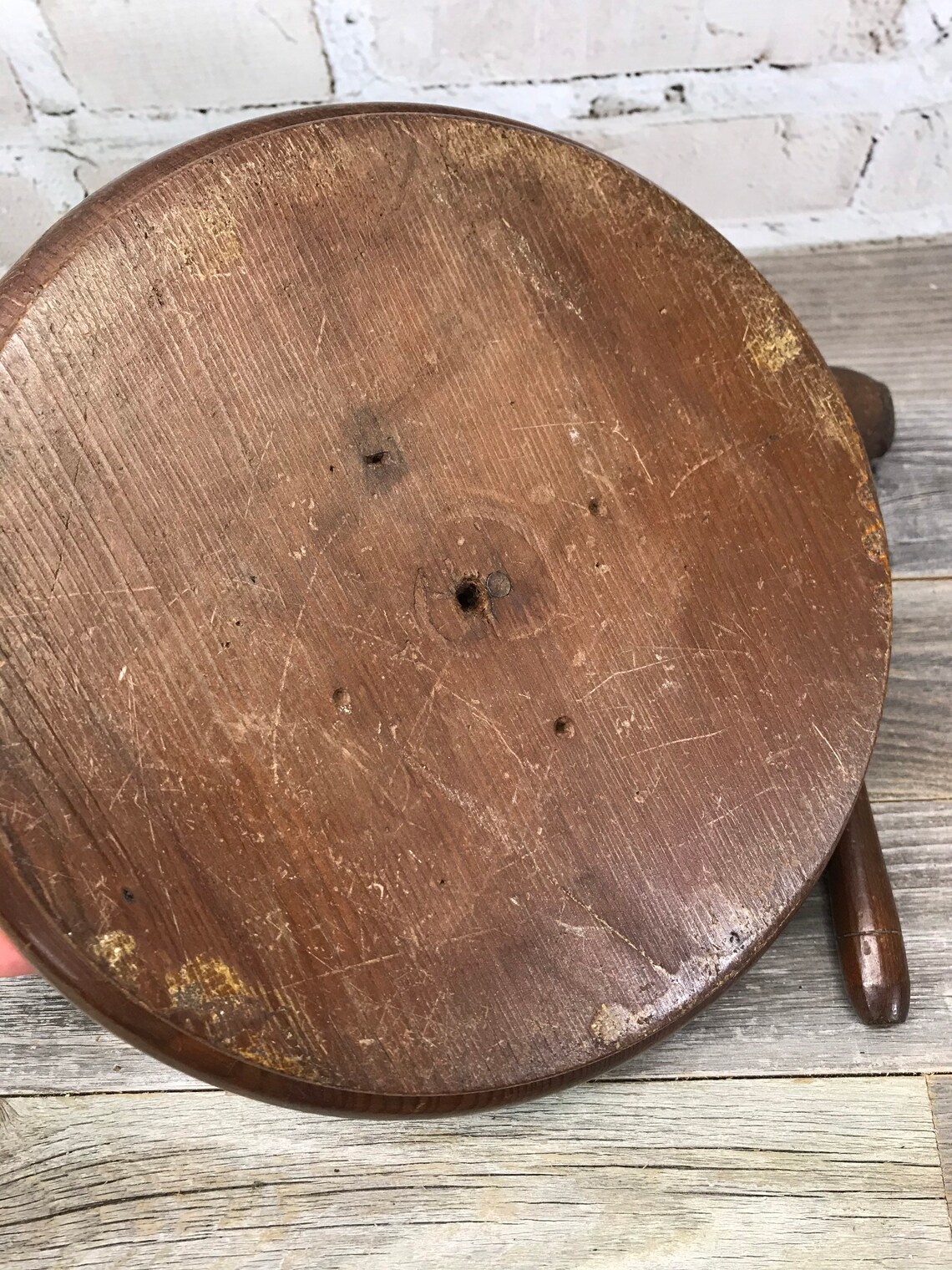 Vintage Wooden Nut Bowl with Mallet Hammer Mid Century Decor Etsy