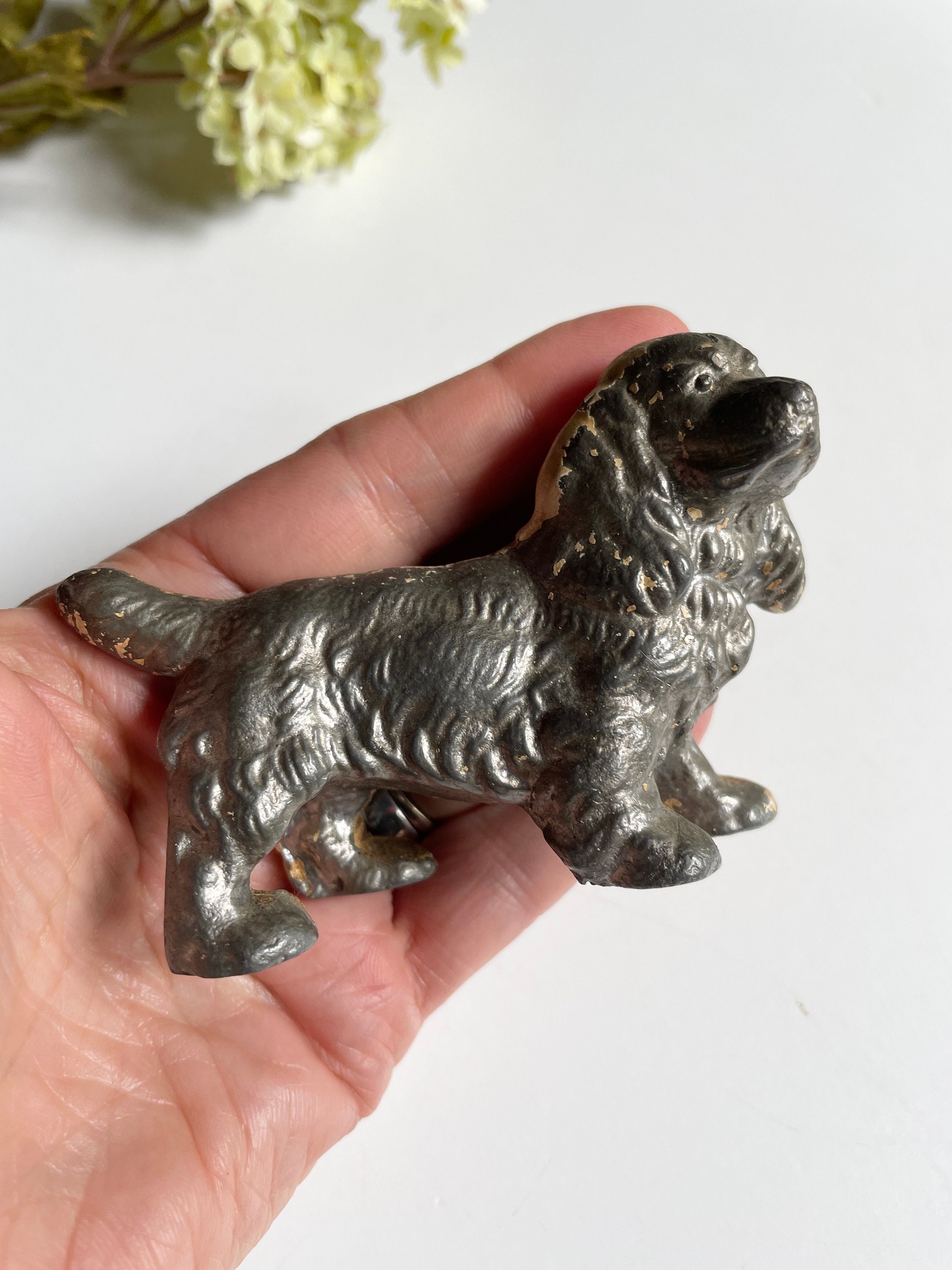 Miniature cocker spaniel figure - Etsy 日本