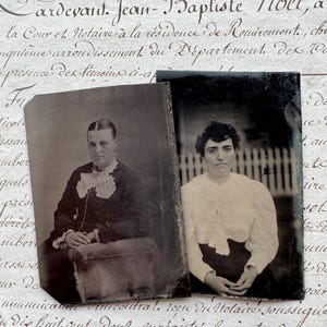 Victorian Tintypes, Women, Early Photography Portraits from the 1800&#39;s