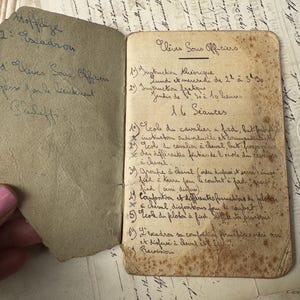 Antique 1925 French Military Training Booklet Handwritten Cavalry Notes- Interwar Army Memorabilia