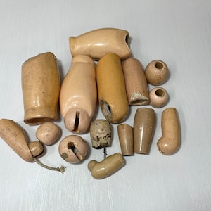 Parti di bambole antiche - Parti di connettori per braccia e gambe - Parti per la creazione di bambole di composizione vintage - Accessori - Riparazione e restauro