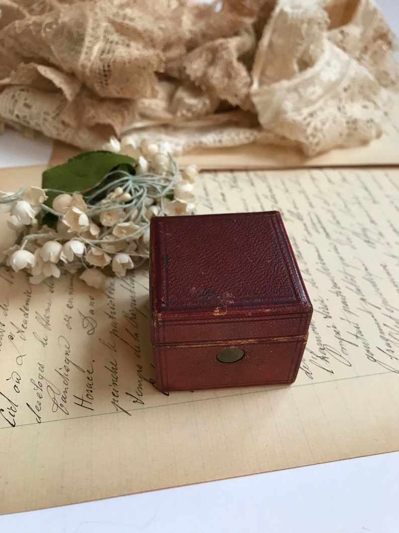 Travel Inkwell Calligraphy Collectible French Portable Travel Ink Well Antique Inkwell In Leather Box