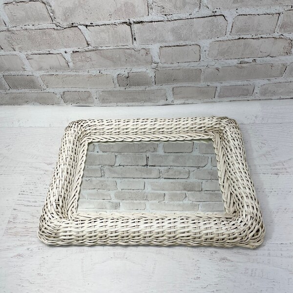 Wicker Mirror Etsy