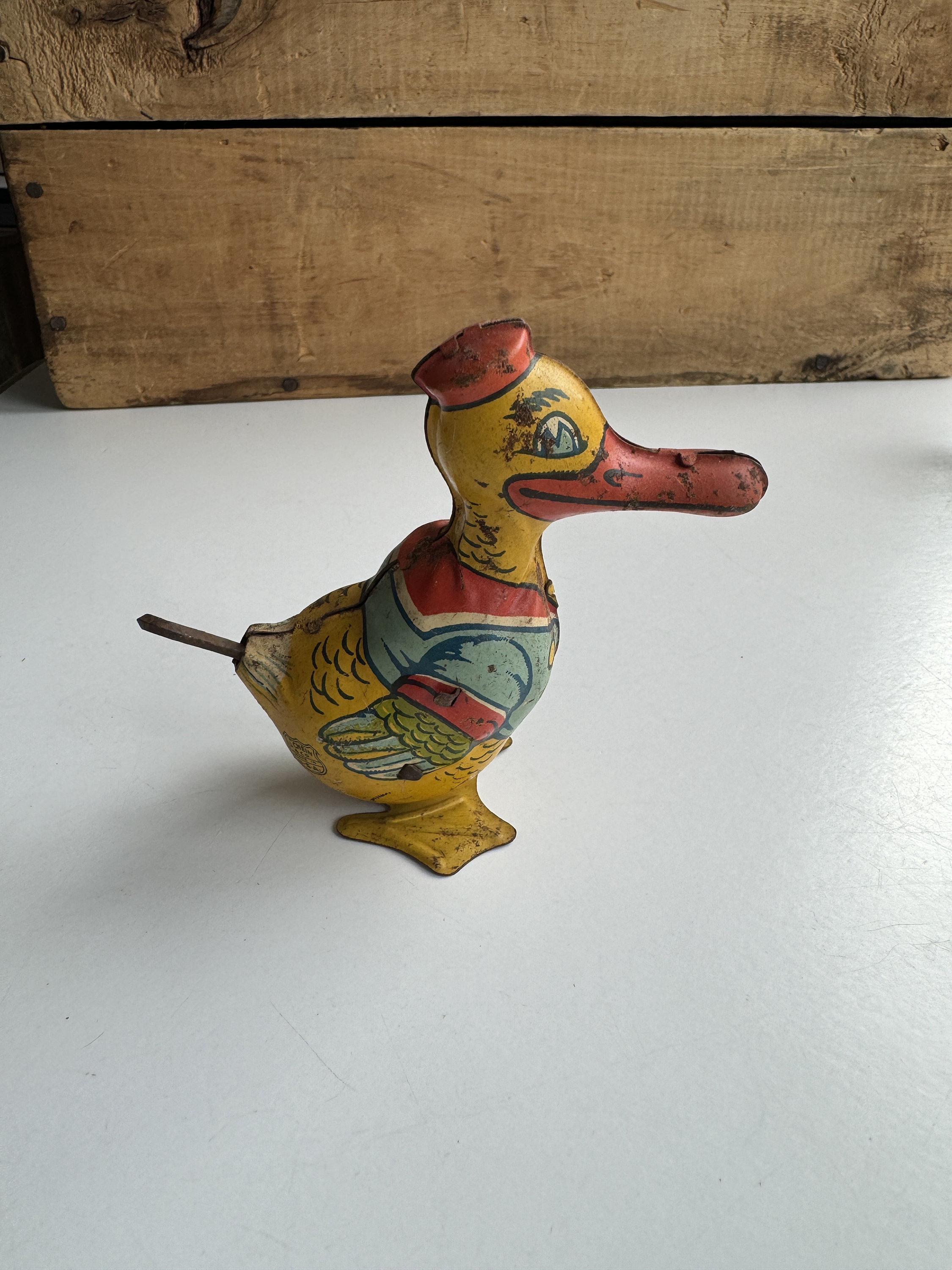 Tin Wind up Toy Duck - Etsy