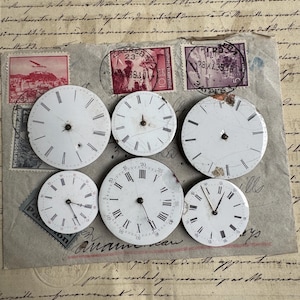 Antique Pocket Watch Faces & Movements: Steampunk Jewelry Supply Lot