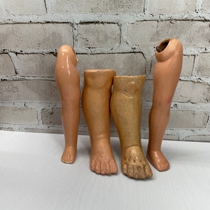Parti di bambole di grandi dimensioni - Gambe vintage - Bambole di composizione - Parti di bambole strane e spaventose - Riparazione e restauro