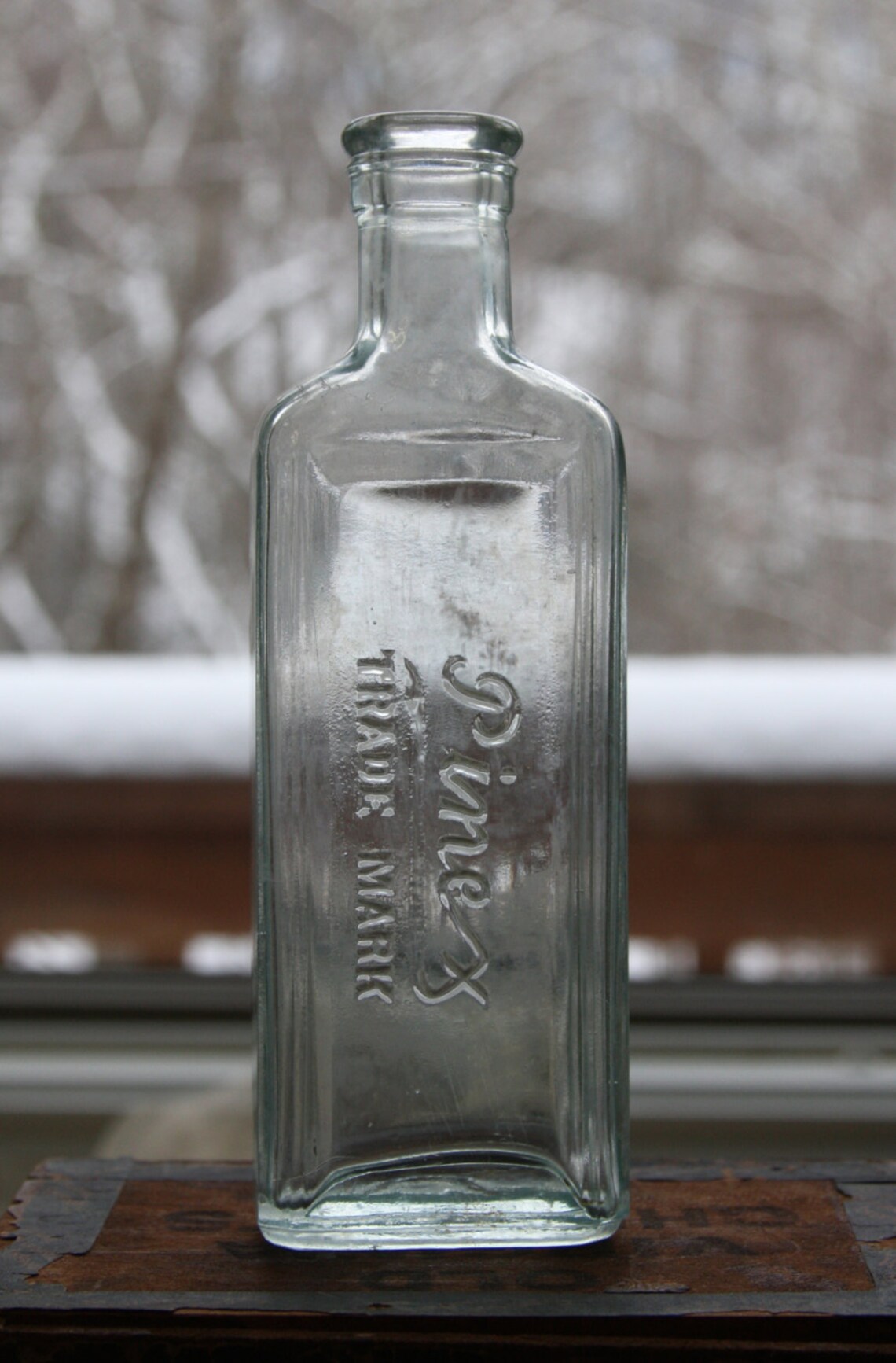 Antique Bottle Pinex Trade Mark Medicine Bottle Fort Wayne Etsy