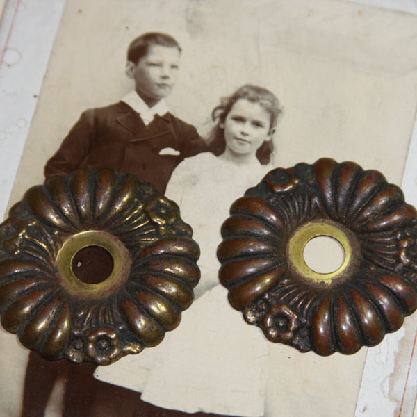 Salvaged Escutcheon Door Plate Hardware Rosettes