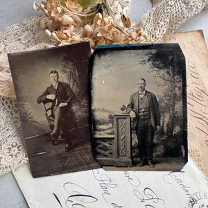 Victorian Tintypes, Victorian Gentlemen, Early Photography Portraits 1800&#39;s