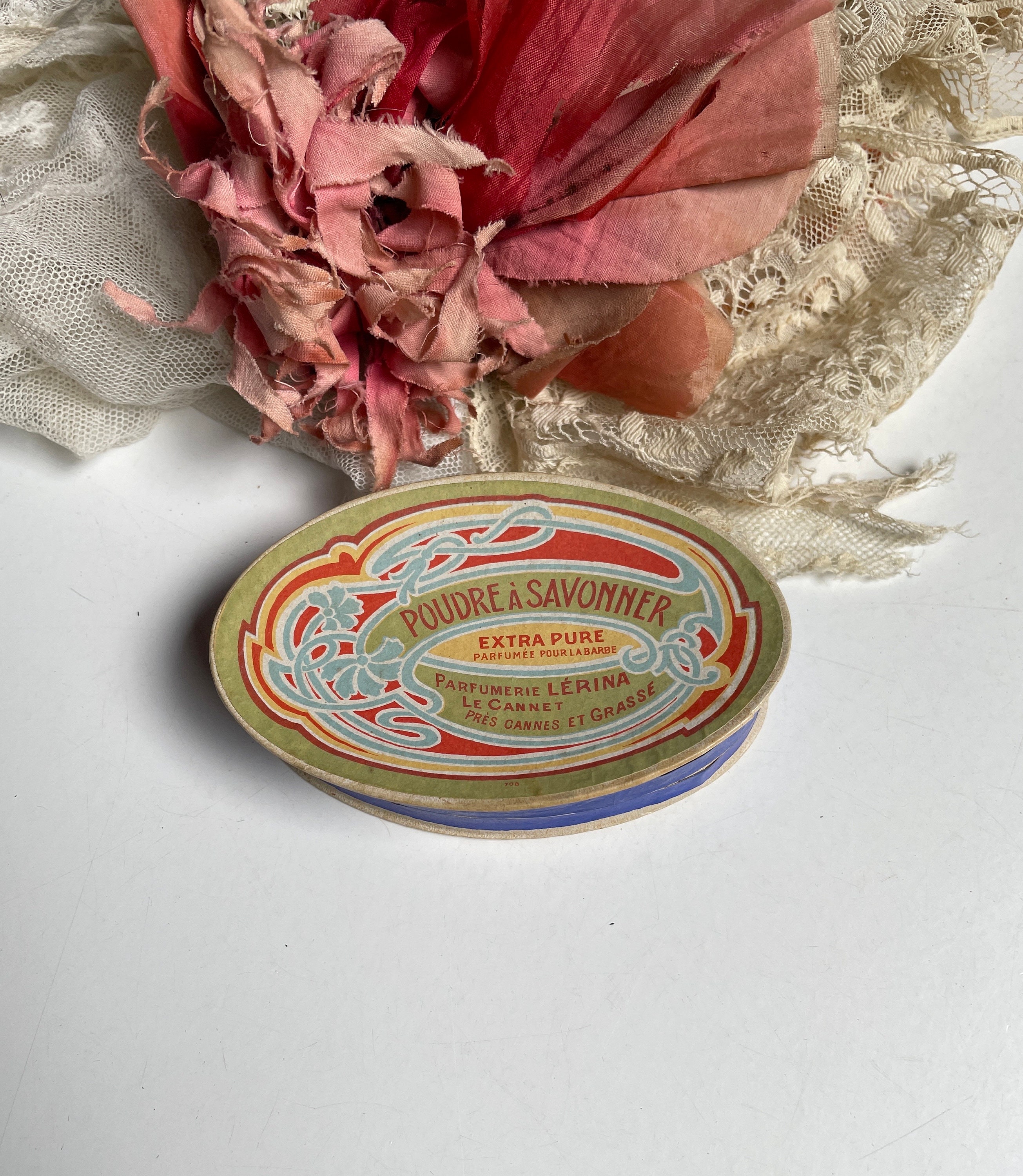 Soap Powder Box Antique French Soap Powder Box- Cardboard Brocante Box- Poudre a ...
