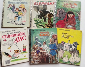 Little Golden Books- Assorted Lot- Vintage Children's Story Books-  Classics- Hardcover