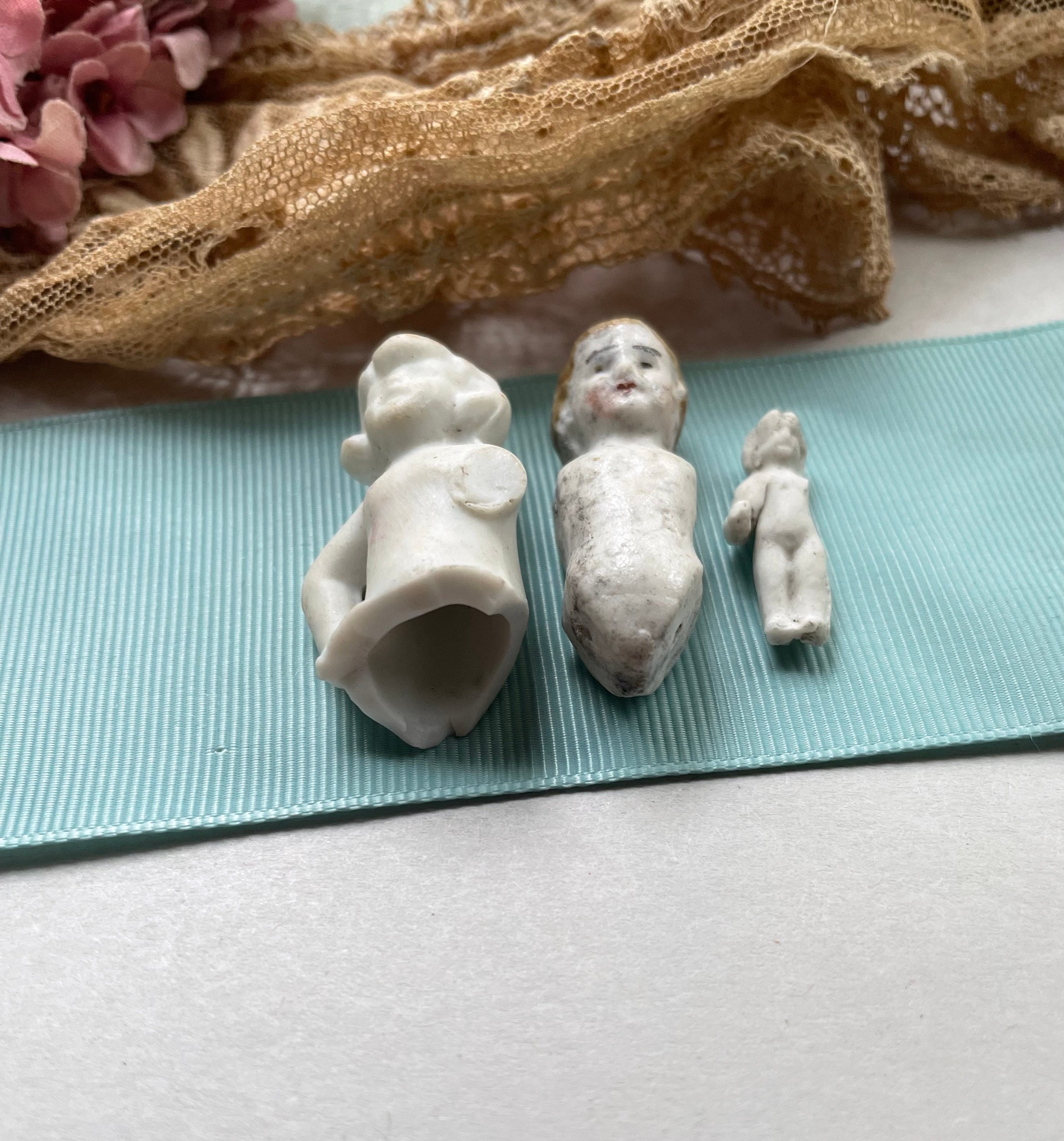 Vintage Bisque Doll Parts Frozen Charlotte Doll Altered Art Etsy