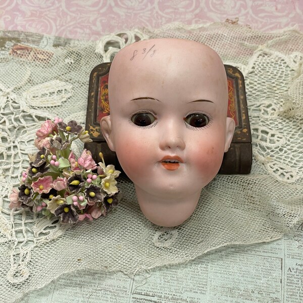 Antique Doll Head Etsy