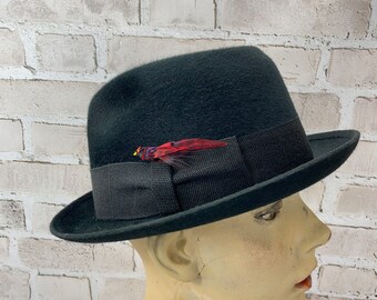 Vintage Men's Fedora Hat- Dobbs Fifth Avenue Original Box Vintage Men's Fedora Hat- Dobbs Fifth Avenue Original Box
