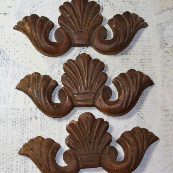 Vintage WOODEN TRIM Pieces- Architectural Salvage Furniture Embellishments