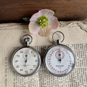 Vintage Swiss Stopwatch - Etsy