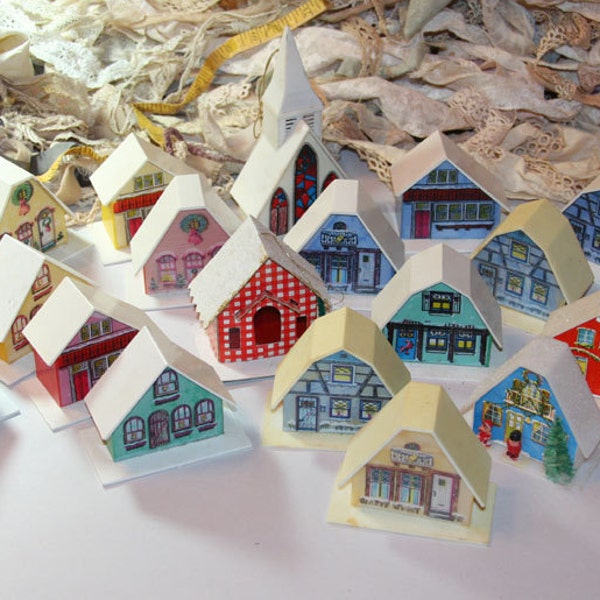 Vintage House Plastic Light Houses (21) for Christmas