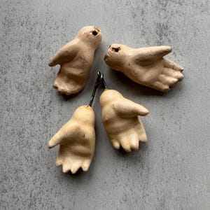 Antique Doll Hands: Creepy Art Assemblage Supply
