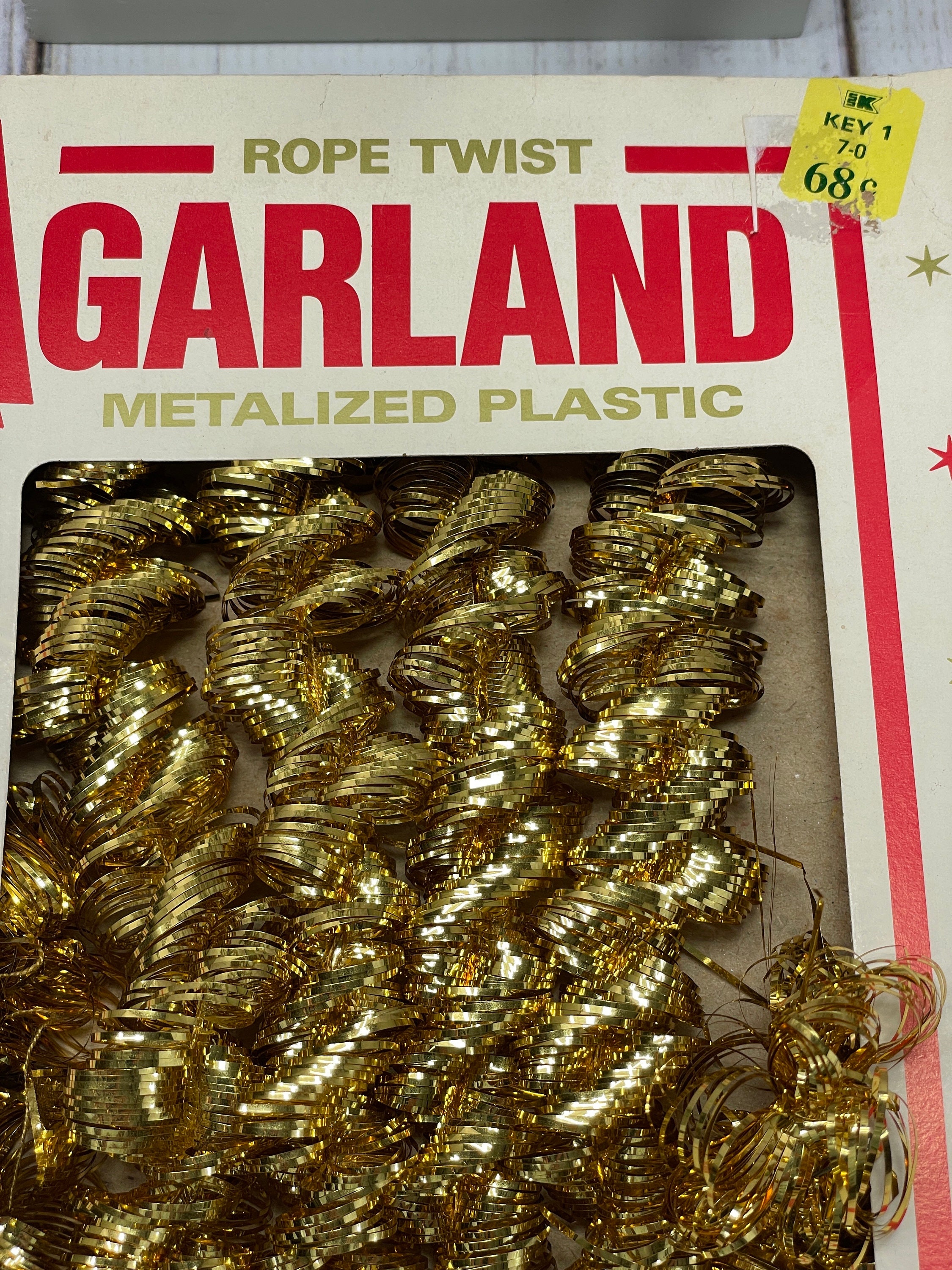 Vintage Gold Wired Woven Tinsel Beads Ribbon Assorted Brands/Sizes
