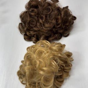 Vintage Style synthetische Puppenperücken - Curly Brown & Blond - Made in Korea