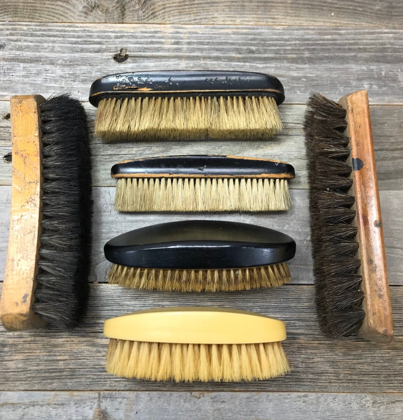 Vintage Brushes Primitive Group of Rustic Brushes Decor Early Etsy