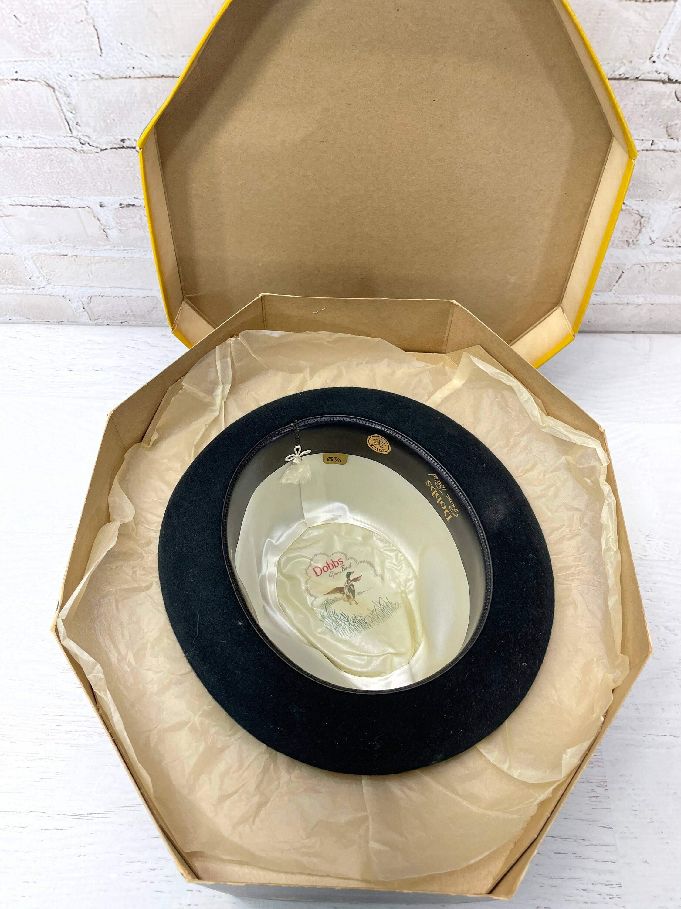 Vintage Men's Fedora Hat- Dobbs Fifth Avenue Original Box