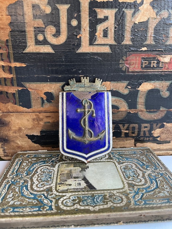 Coppa Trofeo Serie 1901 Con Emblema 50mm Argento/Blu - Incidibile Per Premiazioni