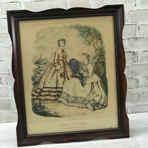 ヴィンテージフランス絵画 - 大きな表情豊かな目をした子供 - 肖像画