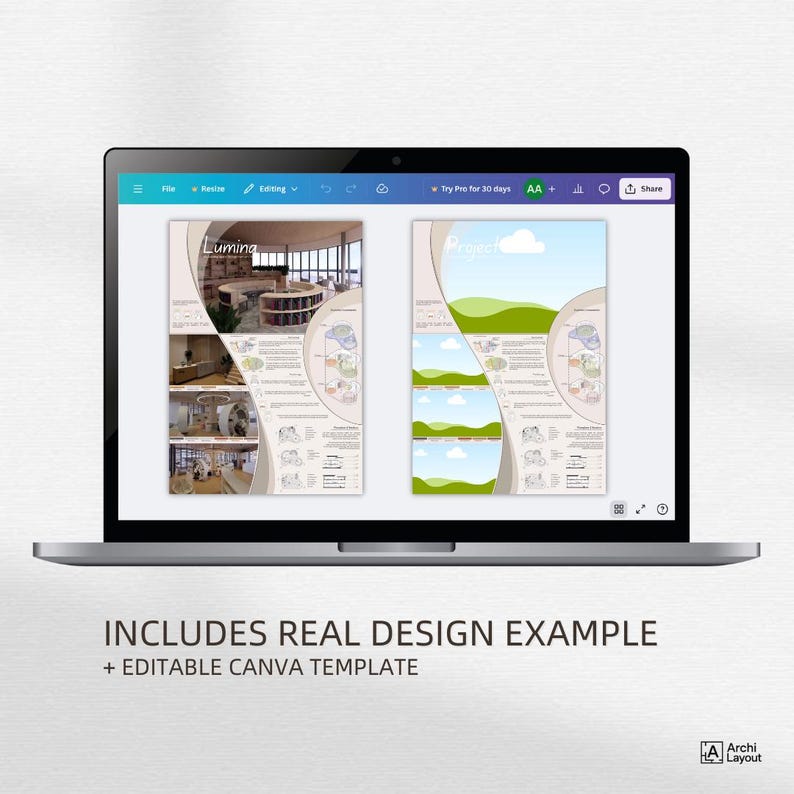 Interior Architecture Presentation Board Template | Interior Design ...