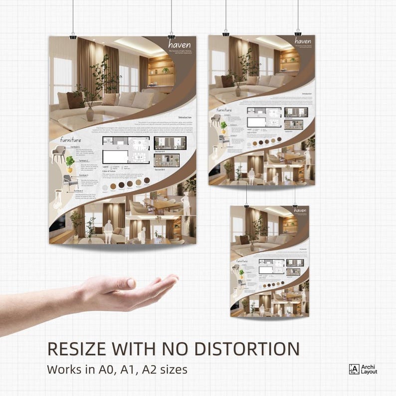 Interior Architecture Presentation Board Template | Interior Design ...
