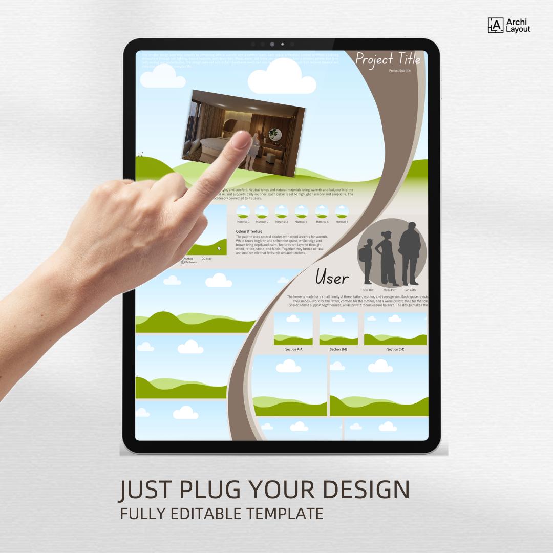 Interior Architecture Presentation Board Template | Interior Design ...