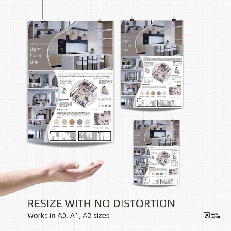 Interior Architecture Presentation Board Template | Interior Design ...
