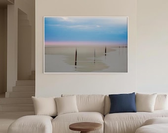 Minimalist Sea Painting, Canvas Print, Abstract Canvas Art, Art Prints, Modern Wall Art, Abstract Photo Art, Photography