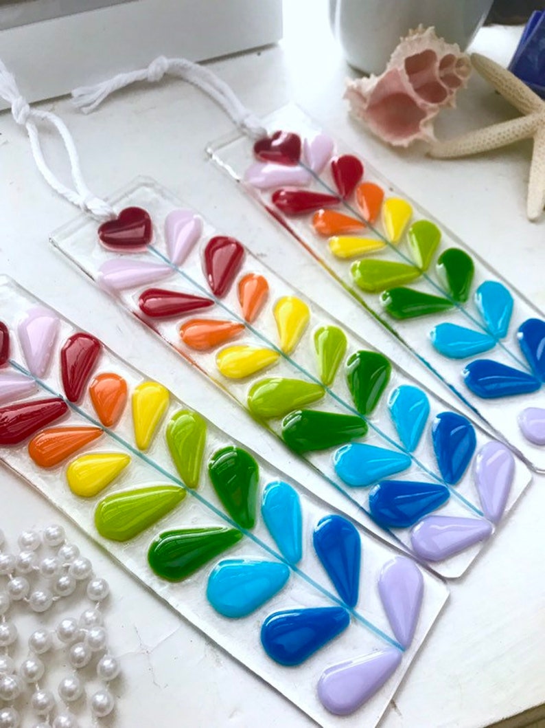 Rainbow Heart Fused Glass Suncatcher or Wall Art Etsy