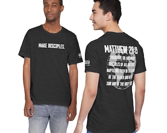 Maak discipelen | Christelijk T-shirt Matteüs 28:19 | Shirt met bijbeltekst