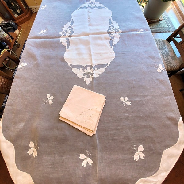 Linen tablecloth Peach clay main image 0