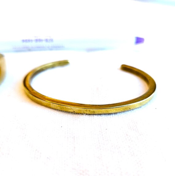 2 Robert Ayer Solid Brass Cuff bracelets, marked … - image 5