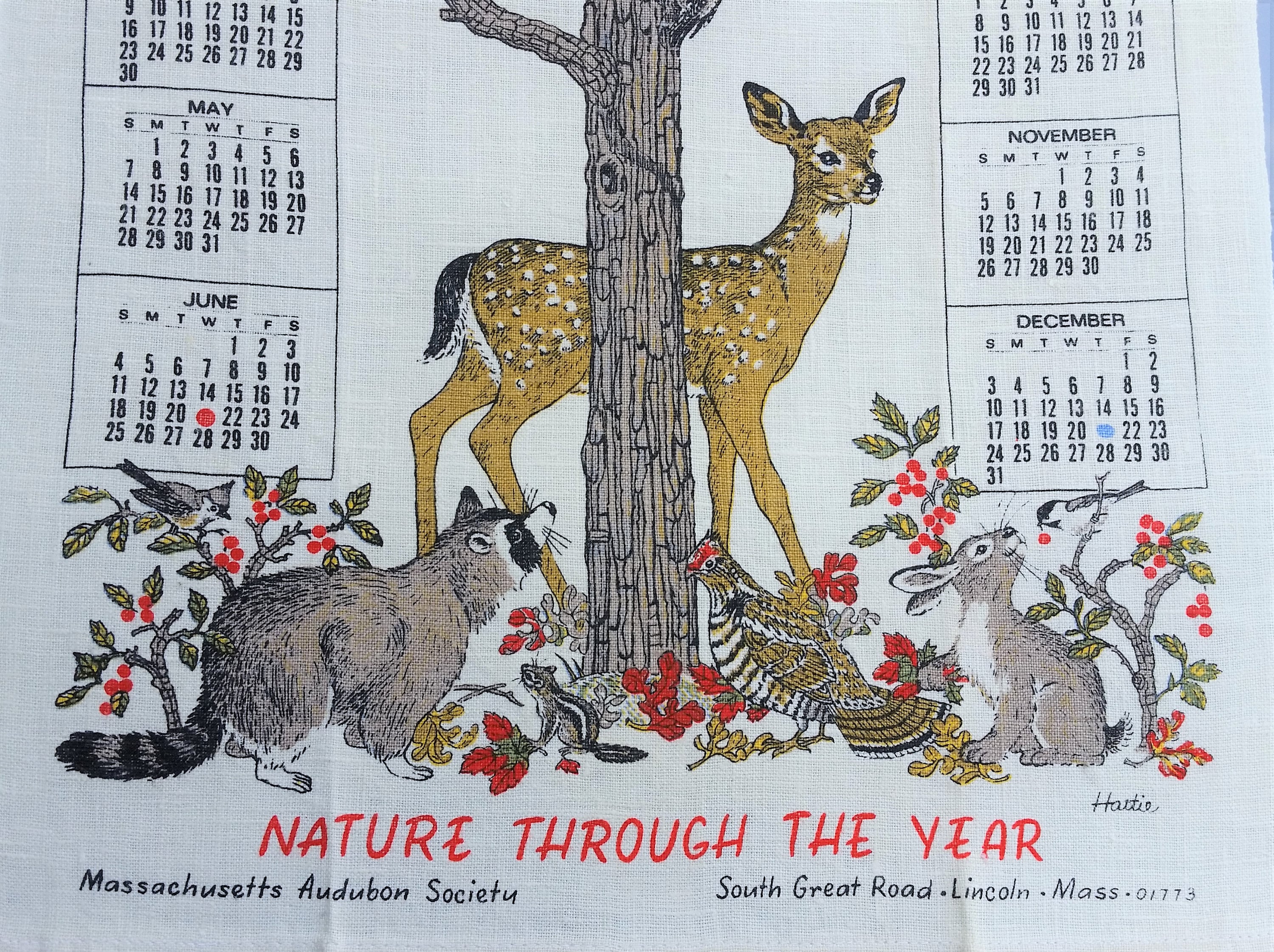 1972 Calendar Towel Nature Through The Year Massachusetts Etsy 1972-calendar-towel-nature-through-the-year-massachusetts-etsy