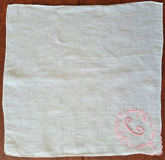 Monogram handkerchief sale