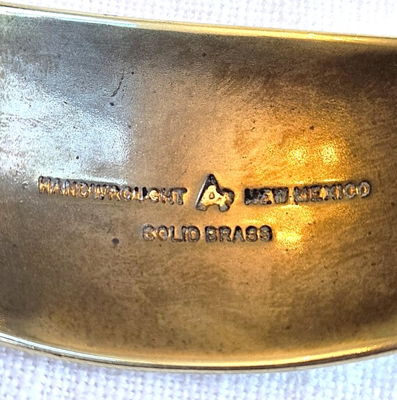 2 Robert Ayer Solid Brass Cuff bracelets, marked … - image 6