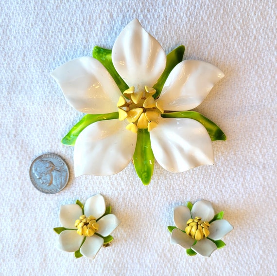 NOS Sarah Coventry Polynesian brooch pin & clip-o… - image 1