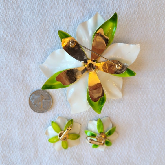 NOS Sarah Coventry Polynesian brooch pin & clip-o… - image 2