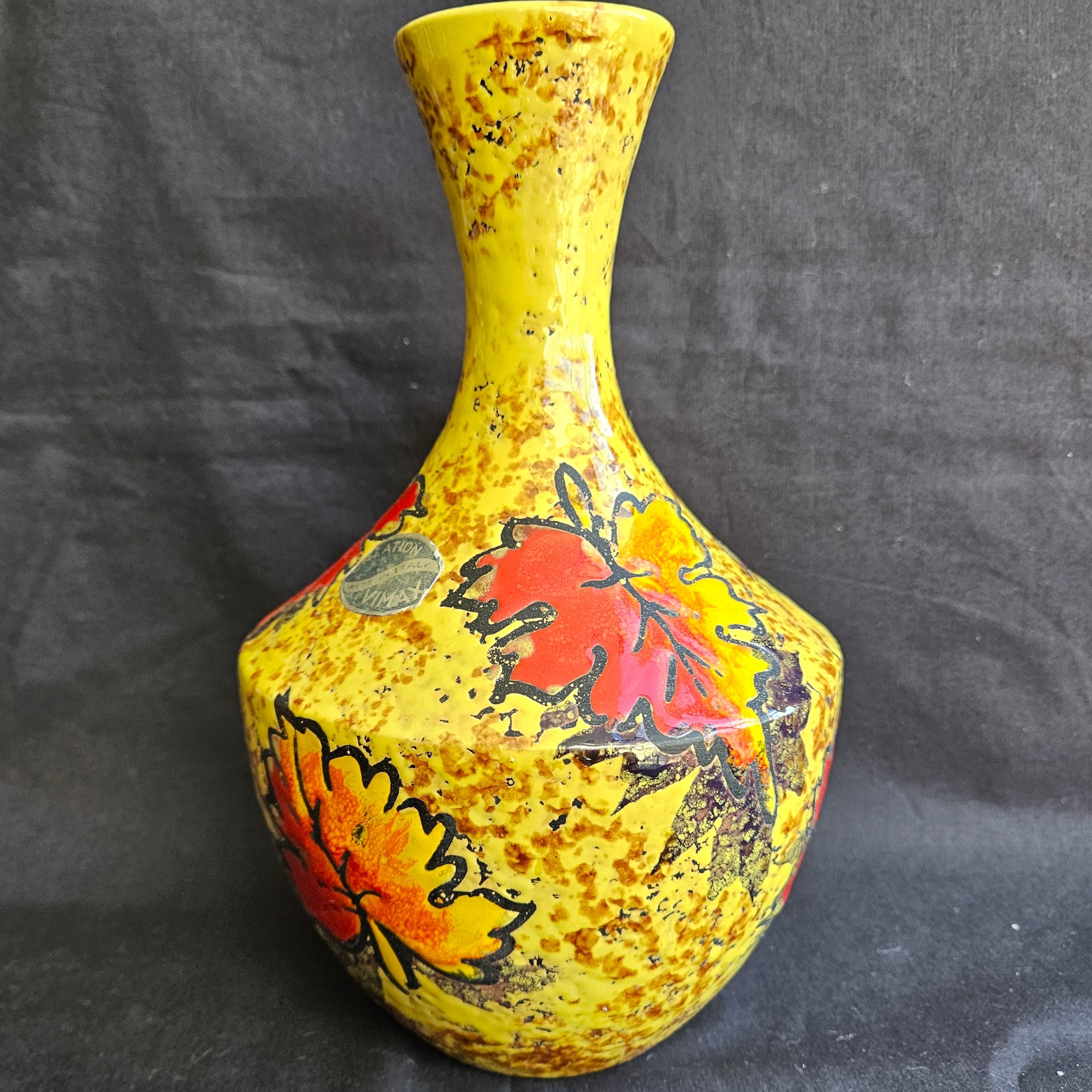 Alvino Bagni Studio Bitossi Italian Pottery Pitcher, or Vase, Hand
