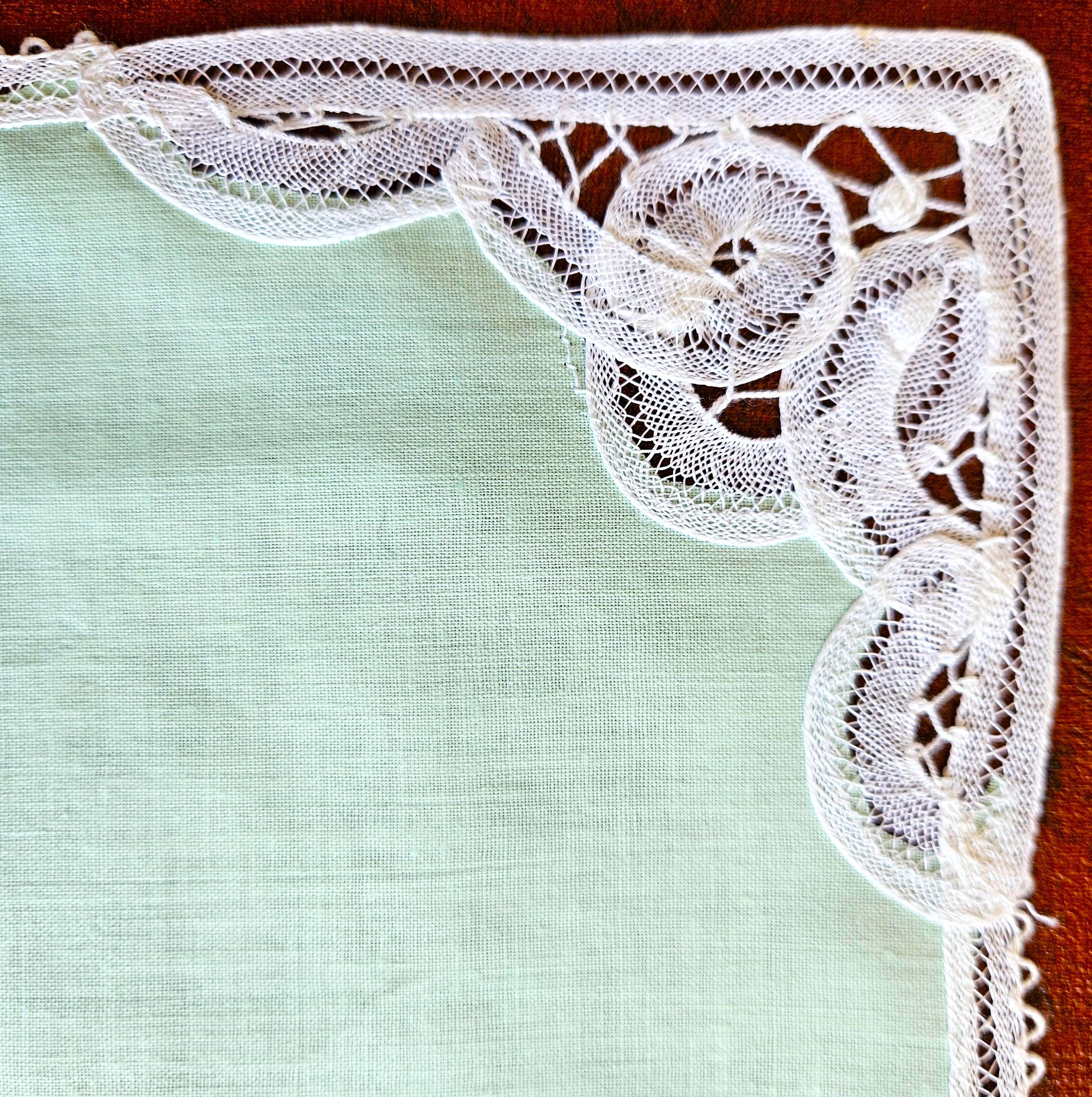 3 Battenberg Lace Cocktail or Tea Napkins, 3 Different Designs Belgian ...