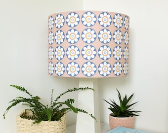 Daisy Daisy Pink Flower Drum Lamp Shade Lighting