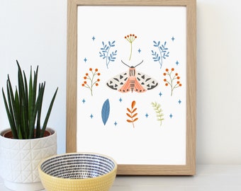 Moth A4 Art Print