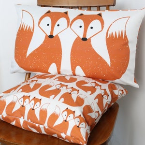 Foxy Motif Fox cushion cover pillow sham throw image 2