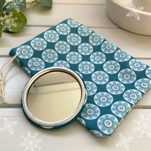 Blue Daisy Pocket Mirror Floral Scandi Daisy fabric image 2