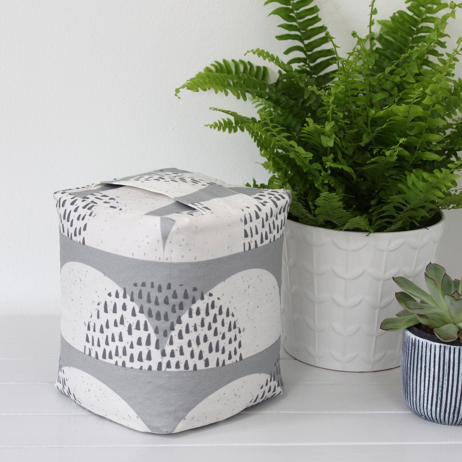 Doorstop Gray Cloud Scandi Fabric Door Stop Stopper Etsy