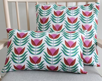 70s Retro Floral Print Cushion Cover Pillow Sham